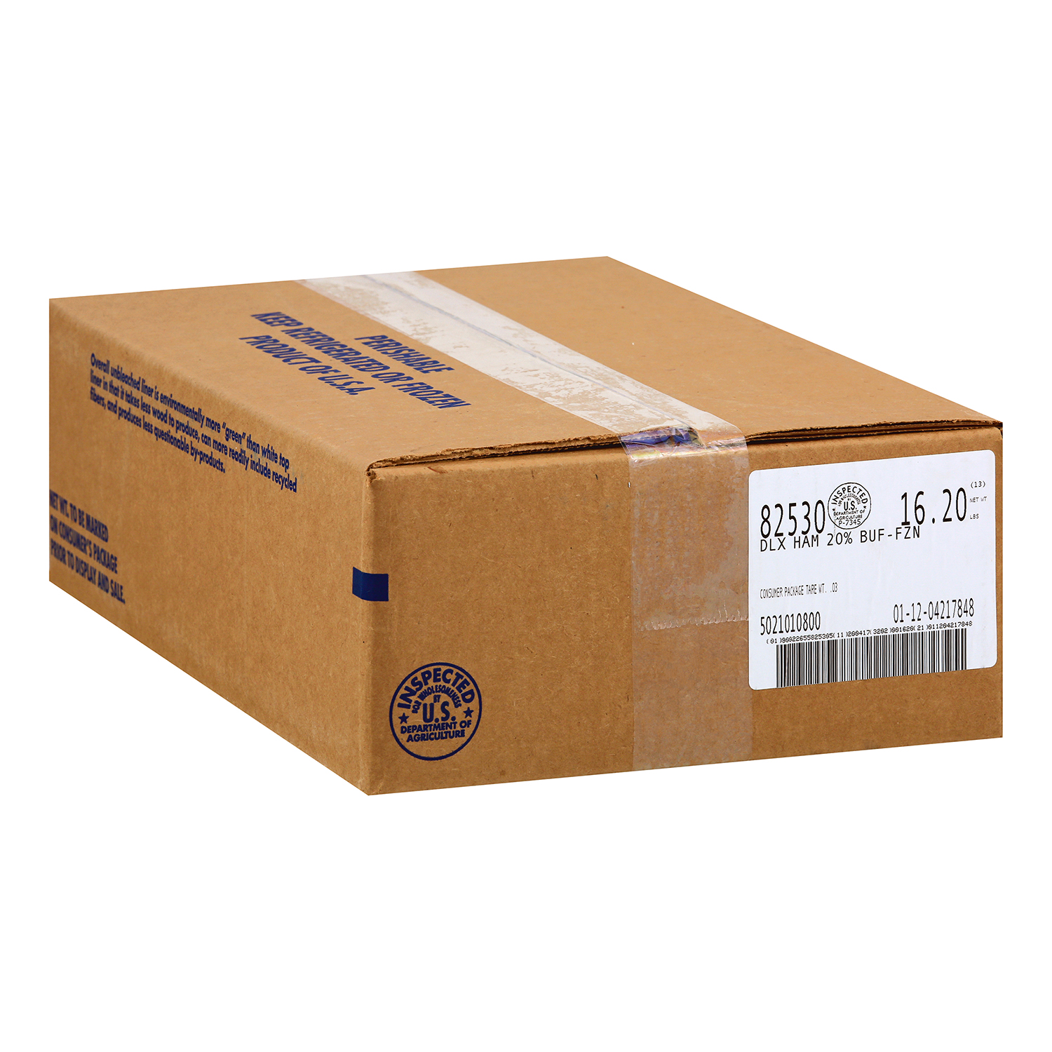 HAM, TURKEY 20% WATER-ADDED COOKED FROZEN