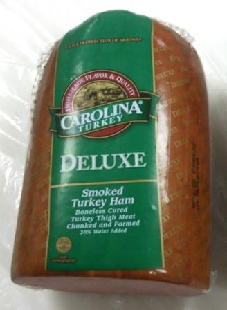 HAM, TURKEY 20% WATER-ADDED COOKED FROZEN