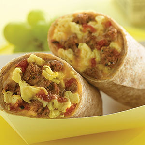 Chorizo Turkey Breakfast Burrito