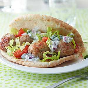 Turkey Meatball Gyros