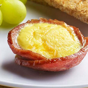 Canadian Bacon Egg Cup & Toast